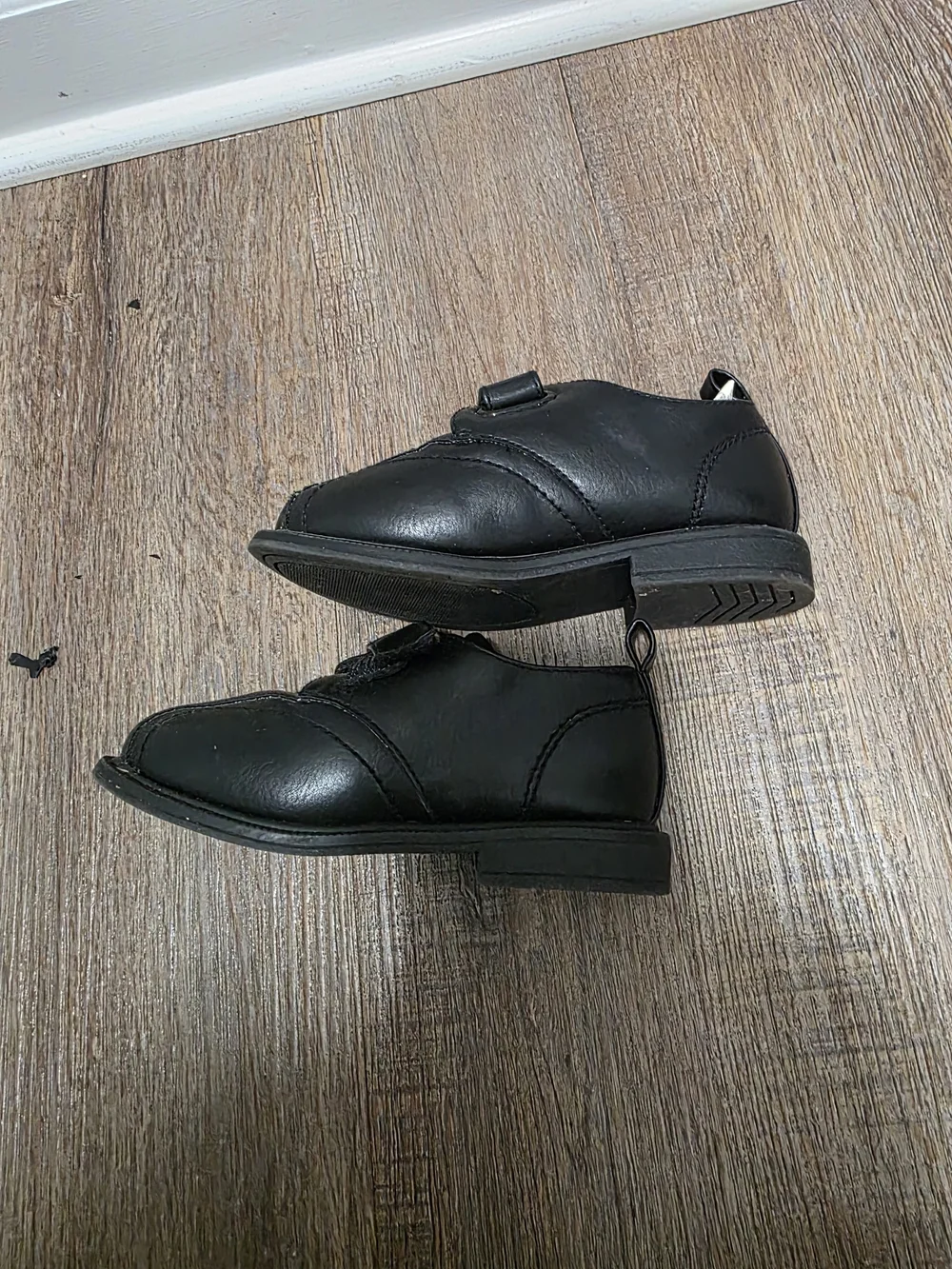 Koala Kids Black Velcro Dress Shoes